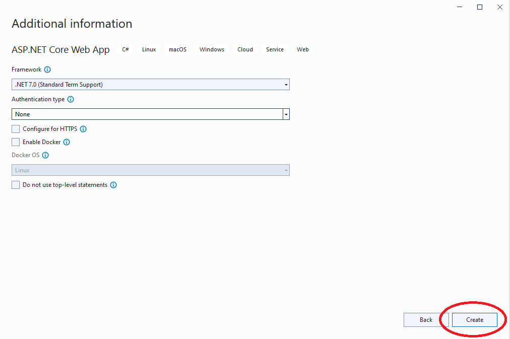 Visual Studio - publish - step2